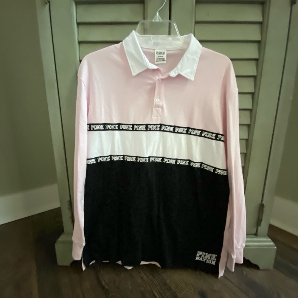 NWOT "PINK" Collared Top